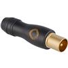 Oehlbach Transmission Shift M - Connettore antenna coassiale IEC (m) (coassiale, adattatore, avvitabile) placcato oro per connessione TV/radio - 1 pezzo