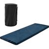 SOARS Materasso da campeggio portatile 183 x 62,5 x 6,5 cm, materasso pieghevole in memory foam con borsa per il trasporto, fodera rimovibile in flanella, per viaggi, campeggio, casa (blu)
