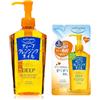 Aburiya Kose Softymo Deep Olio detergente struccante, 230 ml & Ricarica 200 ml, Fatto in Giappone