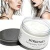 HTRUIYATY Cera per Capelli di Colore Bianco, Modellamento Temporaneo di Una Volta Tinture per Capelli Naturali di Colore, Crema Acconciatura Temporanea, Cera Styling per Party, Cosplay, Party (Bianco)
