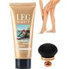 LuckNest Trucco impermeabile per le gambe senza trasferimento, pennello per il corpo extra grande, copertura per vene varicose/cicatrici, Skin Perfecting Body Foundation