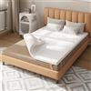 Sweetnight - Topper Materasso 90 x 200 cm, Viscoelastico e Memory Gel, 5 cm, Lavabile, Bianco