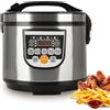 Oamger Pentola a pressione multifunzione 5L, fornello per riso, pentola a pressione in acciaio inox, display a LED, 700 W, fornello per riso, contenitore antiaderente, multicooker elettrico multifunzione