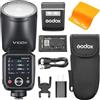 Godox V100-N V100N Flash TTL para Cámaras Nikon, Godox V1PRO-N Actualizado,100Ws Flash V100 N de Cabeza Redonda con Pantalla OLED y SU-1, 2,4 G HSS 1/8000 s Li-Ion 7,2 V/2980 mAh