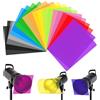 Eterspr 20 Pezzi Colorate Illuminazione gel Filtro, Pellicole Colorate in Gel, per Fari, Fotografia, Studio LED (10 Colori)