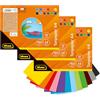 Idena 90257-Carta Argilla DIN A4, 3 Blocchi da 24 Fogli ciascuno Artigianale in 12 Splendidi Colori, 150 g/m², Miscela FSC, Carta, Multicolor
