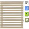 INTERBLIND | Tenda avvolgibile notte e giorno elegante, dimensioni 100 x 250 x altezza - Tenda a rullo facile da installare, dimensioni 97 x 245 - Tenda colore beige