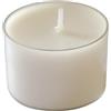 Cereria Di Giorgio - 50 Tealight con Cup Trasparente - Diametro 3.9 cm Altezza 2.7 cm - Colore Bianco Cloud - Durata 8 Ore - Non profumate