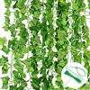 Noa Home Deco Edera Finta Pianta Artificiale Rampicante Ghirlanda 12 Pezzi, da Esterno, per Festa di Matrimonio e la Decorazione della Parete