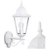 hofstein Lampada da parete per esterni Hongkong, lampada da esterno rivolta verso l'alto in stile antico, in fusione di alluminio, bianco, con vetri, E27, retro/vintage, patio/veranda/cortile, senza lampadina