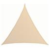 AMANKA Tenda da Sole UV - 2x2x2 m Triangolo HDPE - Telo di Protezione Solare Balcone Giardino Beige