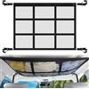 vsshe Rete Portaoggetti da Soffitto per Auto, 90 * 65cm Rete da Auto Soffitto, Universale Retes Bagagliaio, Borsa Organizer da Soffittos per Autos per Quattro Maniglie del Tetto, per Jeep, SUV