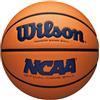 Wilson NCAA Evo NXT Pallone da basket ufficiale per interni, misura 7, 74,9 cm, scarlatto/arancione