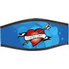 Best Divers, Cinturino Maschera in Neoprene, Chiusura a Strappo, cuore sub