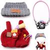 A.S.Marelis - Vestiti di peluche per 17cm bambola, Set completo da 3 pezzi, Rosso