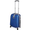 Ormi Trolley Mod 188 Rigido in Abs 52 Cm, 32 Litri 4 Ruote, Bagaglio a Mano (CELESTE)