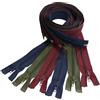 Aerzetix - Set di 6 Cerniere Lampo a Spirale N°5 70cm separabili con cursore - in Metallo Nylon Poliestere - Colore Blu Scuro Verde Militare Bordeaux Chiaro - per Cucito Artigianato creazioni Tessili