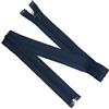 Aerzetix - Set di 5 Cerniere Lampo a Spirale N°5 70cm separabili con cursore - in Metallo Nylon Poliestere - Colore Blu Granito - per Cucito Artigianato creazioni Tessili
