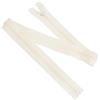 Aerzetix - Set di 5 Cerniere Lampo a Spirale N°5 70cm separabili con cursore - in Metallo Nylon Poliestere - Colore Ecru - per Cucito Artigianato creazioni Tessili