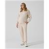 Prénatal Pantalone gravidanza in felpa panna
