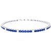amorili Bracciale tennis uomo donna blu zaffiro in acciaio bcc3072