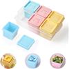 LAGAHS Vassoio per cubetti di ghiaccio con 2 coperchi, confezione singola, grande stampo per congelatore in silicone, stampo in silicone per zuppe, alimenti, whisky, cocktail, bevande bourbon Weih