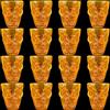 saijer Bicchieri Teschio, Tazza di Halloween 16 Pezzi Forma di Teschio Amaro Bicchieri Whisky Rum Bicchierini Liquore Bicchiere da Vodka Bicchieri da Shot Arancione Tazzine in Plastica 55ml