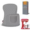 PQPO Coperchio per Impastatrice Compatibile con l'impastatrice a vasca Kitchen Aid con Sacchetto di Stoccaggio (Gery)