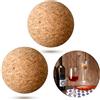 Shappy 2 Pezzi Sfera di Sughero Vino Palline di Sughero Tappo in Legno per Vino Caraffa Bottiglia Decanter Sostituzione (2.1 Pollici/ 5.5 cm)