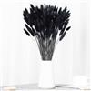 PacuM 120 Pezzi Fiori Secchi Decorativi Materie Prime di FioriSecchi Fiori secchi Si possono Tagliare Liberamente Piume Decorative Stile Bohémien per Soggiorno Camera Letto Studio (Nero)