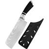 XYJ Coltello Nakiri 6.5 Pollici Acciaio Inossidabile
