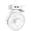 ELZO Ventilatore Tavolo USB, 12000mAh Portatile Silenzioso Ventilatore con Clip con 3 velocità, Rotazione a 360° Ventilatore da Tavolo con Telecomando per Ufficio Passeggino Campeggio Auto