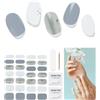 DUKASOU Unghie Gel Adesive UV - 28 Pcs Smalto Adesivo per Unghie Adesivi Unghie Gel Nail Stickers Full Wraps Lampada LED Adesivi per Unghie in Gel per Donne Ragazze Curati Con Lima per Unghie e Stick