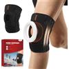 MitButy Ginocchiera Ortopedica - Tutore Ginocchio Regolabile con Apertura Rotulea e Imbottiture in Gel Integrate, Palestra, Artrosi Ginocchio - Fascia per Ginocchio e Supporto Sportivo per Uomo&Donna