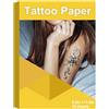 CARGEN Carta per Tatuaggi Stampabili per Stampante Laser a Getto D'inchiostro, Carta Transfer Temporanea Stampabile per Stencil, A4 8,2 Pollici X 11,6 Pollici, 10 Fogli