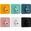 Oudizz Ganci Autoadesivi Ganci Adesivi Viti per Porte, Ganci Adesivi Extra Forti Appendere Doccia Cappotti da Attaccare Al Muro Gancio per Accappatoio Resistente per Camera da Letto Cucina Bagno, 6 Pack
