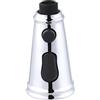 Hibbent Testa di Rubinetto Della Cucina a 3 Funzioni, Testina di Ricambio per Lavello Cucina Universale G1/2,Soffione per Lavandino Cucina,Rubinetto a Scomparsa,Cromo.