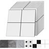 zenlavia 30 x 30 cm, rivestimento per pavimenti in PVC, autoadesiva, effetto piastrelle, in vinile, impermeabile e durevole, per soggiorno, cucina, bagno, balcone, bianco, 20 piastrelle, 1,8 m²