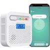 QXMH Rilevatore di Monossido di Carbonio Smart, Allarmi per Monossido di Carbonio con WiFi per la Casa, Monitor Remoto APP per Rilevatore di Allarme CO con Batteria di 10 Anni, Compatibile Alexa. 1PCS