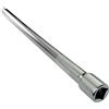 Aerzetix - Estensione/Prolunga/Punta - 3/8x250mm - per chiave a cricchetto manuale/pneumatico - Forma dritta di lato maschio - Adattatore per bussola con 4 lati - in acciaio CR-V - C45064