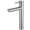 MAMMOLITI Marco Mammoliti | Miscelatore Lavabo Bagno Monocomando Ekos in Acciaio Inox AISI 304 Satinato, Altezza Bocca 222mm, 30,8x18,5x4,8cm