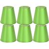 Tomotato 6 Pezzi Piccoli Paralumi per Lampadina E14, Paralume Lampada a Clip in Tessuto Moderno, per Lampade da Parete, Lampade da Tavolo e Illuminazione Domestica, 14,3x13x9,3cm(Verde)