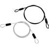 PATIKIL Cavo Acciaio Inossidabile Rivestito Vinile 3/16 Dia Anelli, 5ft (60) Cavo Flessibile Catena Sicurezza Lanyard per Illuminazione Palco Esterna Lucchetti Bagagli, Nero/Trasparente