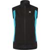 MONTURA Premium Wind Vest Woman Piumino a Gilet, Black/Turquoise, S Donna