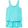 United Colors of Benetton Pig(Canotta+Short) 41HY3P00S Set di Pigiama, Blu, XXS Donna