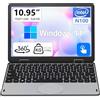 CYMINILMDPC YOGA Laptop 10.5 pollici IPS N100 (4C/4T fino a 3.4GHz,) Touch Screen Max 32G, DDR4 3200MHz, Notebook Ufficio Mini Laptop Tablet Notebook laptop