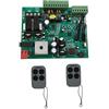 FP-TECH KIT AUTOMAZIONE CANCELLO BATTENTE 2 ANTE MOTORE APRICANCELLO ELETTRICO 24 V 220V (1 Centralina Di Ricambio)