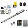 FP-TECH KIT AUTOMAZIONE CANCELLO BATTENTE 2 ANTE MOTORE APRICANCELLO ELETTRICO 24 V 220V (1 Motore Singolo 250 Kg 40 W 24 V)