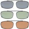Eyekepper Grigio/Marrone / G15 Obiettivo 3-pack clip-on occhiali da sole polarizzati 52x32MM