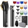 SUPRENT Tagliacapelli Uomo Professionale, USB Ricaricabile Tagliacapelli Barba Kit con Display LCD 11 Pettini Guida, Macchinetta per Capelli Elettrica Trimmer Capelli Regalo Per Uomo